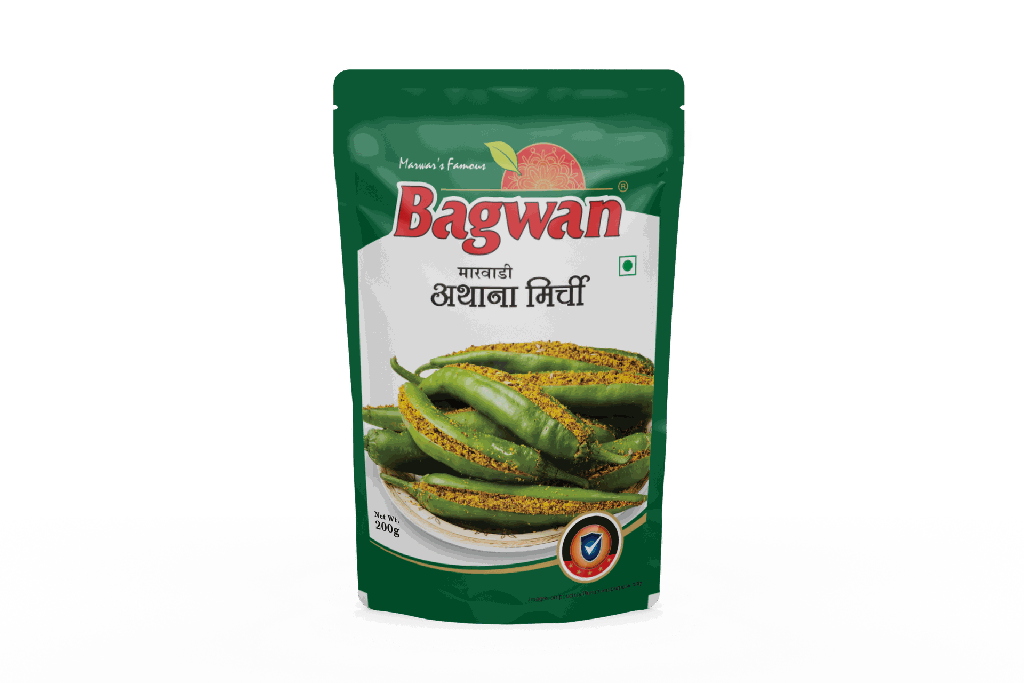 Athana Green Chilli Pickle (400gm)